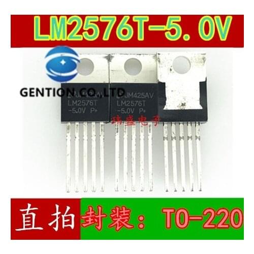 10PCS LM2576T-5.0 LM2576-5.0 TO220-5 5v in stock 100% new and original