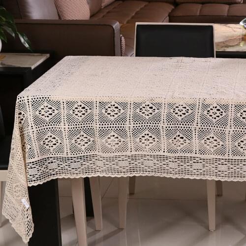 110*160cm Handmade Table Cloth Crochet Table Runner Dining Toalhas De Mesa Lace Tablecloths For Weddings Nappe Free Shipping