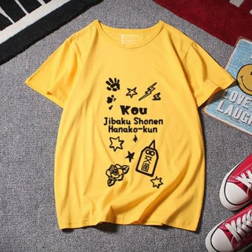 Anime Toilet-bound Jibaku Shounen Hanako-kun Hanako kun t-shirt cosplay cotton Men women t shirt tops