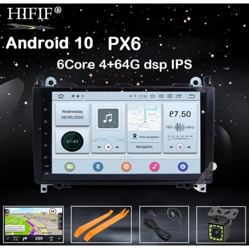 PX6 IPS 9'' Car multimedia player android 10 GPS radio for Mercedes Benz B200 A B Class W169 W245 Viano Vito W639 Sprinter W906