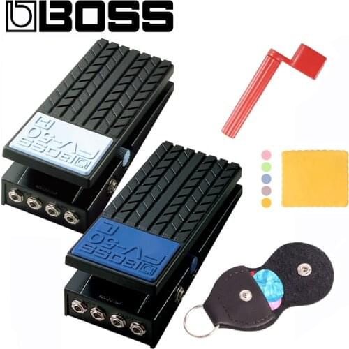 Boss FV-50H/FV-50L High Impedance Volume Pedal/StereoVolume Pedal Bundle with Picks, pickbag, Polishing Cloth and Strings Winder