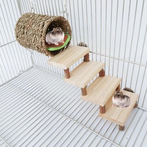 Hamster Tunnel Bed Climbing Ladder Cage Playground Chew Toys Rat Habitat Shelter 667A