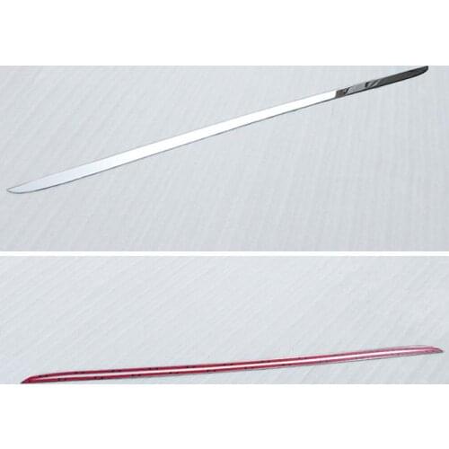 CHROME REAR TRUNK BOOT CABINET DOOR COVER COVER TRIM MOLDING DECOR STAINLESS STEEL STRIPPED FOR 2013 2014 2015 2016 MAZDA CX-5 C