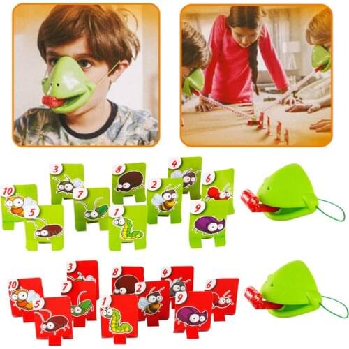 Frog Card Toy Greedy Chameleon Sticking Tongue Out Desktop Toys For Children Desktop Parent-child Battle Game Toy Birthday Gift