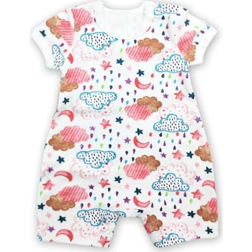 Cotton Rompers Baby Boys And Girls Jumpsuits Infant Short Sleeve Toddler Clothes Summer Unisex Newborn One-Pieces Bodysuits 0-2T