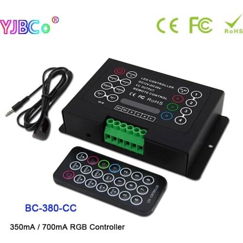 350mA/700mA 3CH RGB LED Strip Controller BC-380-CC lamp Dimmer with RF Wireless remote DC12V-48V