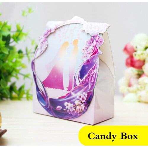 25pcs Creative wedding candy box full hundred days candy boxes paper festive custom candy boxes gift box