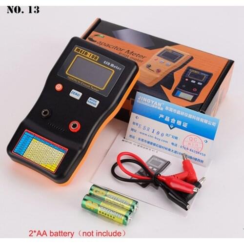 MESR-100 V2 Capacitance Ohm ESR Voltage Meter Tester 0.001 to 100R Resistance Meter Professional Auto-ranging Capacitor