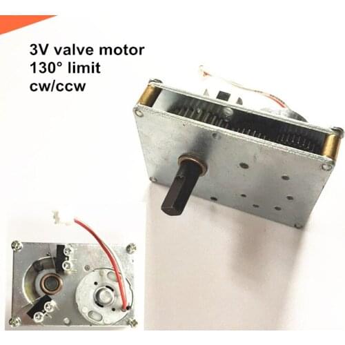 Valve driving machine motor,130 degree limit cw/ccw motor 3V