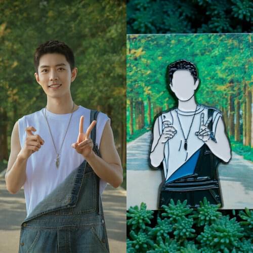 The Untamed Xiao Zhan Metal Badge Pin Limit The Untamed Sa