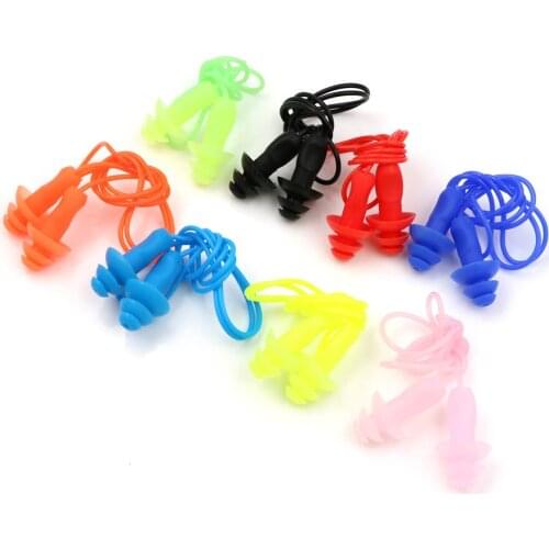 NEW 2pcs/lot Silicone Anti-Noise Ear Plug Waterproof Swimming Swim Earplugs For Adult Swimmers Children Diving Sleeping
