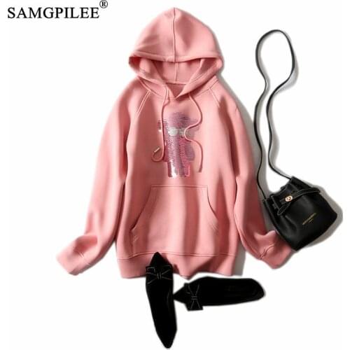 Autumn 2021 Clothes For Women Casual Hoodies For Girls Cotton Full Sleeve Cartoon Pullovers Hooded Winter Sweatshirts Woman 4XL