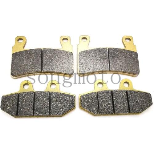 Front Rear Brake Pads For Harley Fat Boy/Heritage Classic/Softail Slim Breakout Deluxe Dyna Fat Bob Street Bob Low Rider 18-20