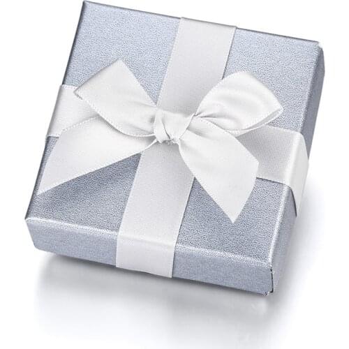 Vnox Grey Gift Box,Elegant Jewelry Packing for Ring Bracelet Necklace,No Logo fit Dropshipping Birthday Festival,7*7*3.5cm