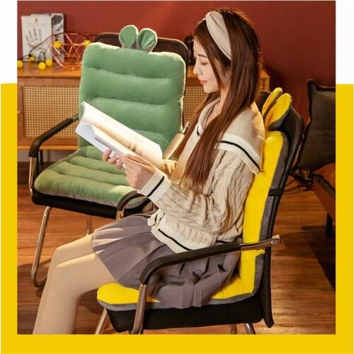 Chair cushion office computer for leaning on one body student seat cushion deck chair cushion can be used on both sides winter