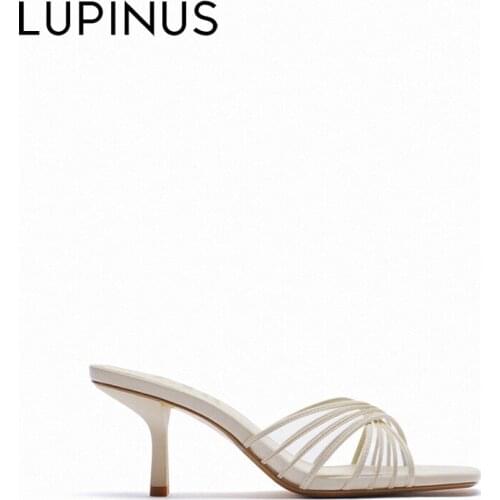 LUPINUS Fashion Open Toe Sandals Women Women Mules Slipper Casual Office Ladies Slippers Female Shoes Women Sandals