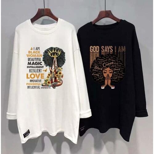 Iron On Patch for Clothing Balck King Queen DIY Heat Transfer Sticker for Jackets Backpacks Jeans T-Shirt Design Washable Decora