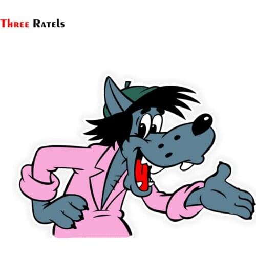 Three Ratels LCS415# 15x10.3cm Cartoon Animation Well, Okay Colorful Car Stickers Funny Styling Removable Decal