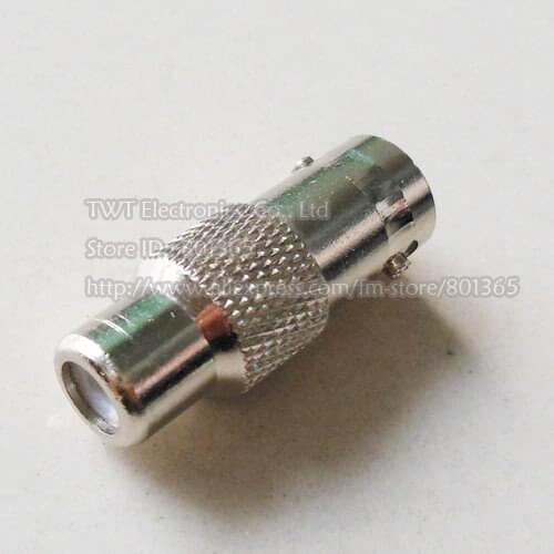 High Quality CCTV BNC Female to RCA Female Coax Cable Connector Adapter Plug Cable F/F 10Qty, Free shipping