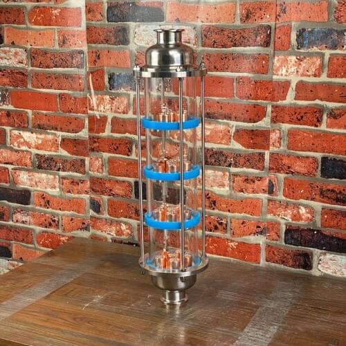 Clamp 2" x 2" (51mm ) Flange OD64mm Column for Distillation, Moonshine Still, Pure Copper Bubble Plates