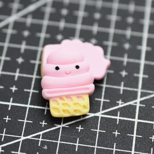 1pcs/lot resin flat back Simulation smile ice 19mm Cabochons Scrapbooking Hair Bow Center DIY home decration