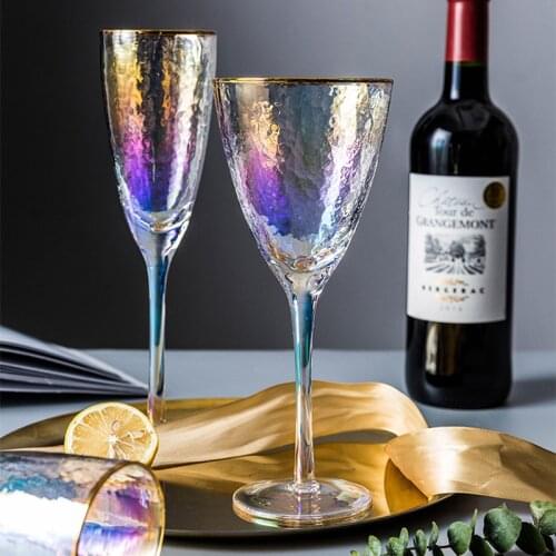1pc Colorful Phnom Penh Wine Glass Crystal Water Champagne Glasses Wedding Party Goblet Kitchen Utensils