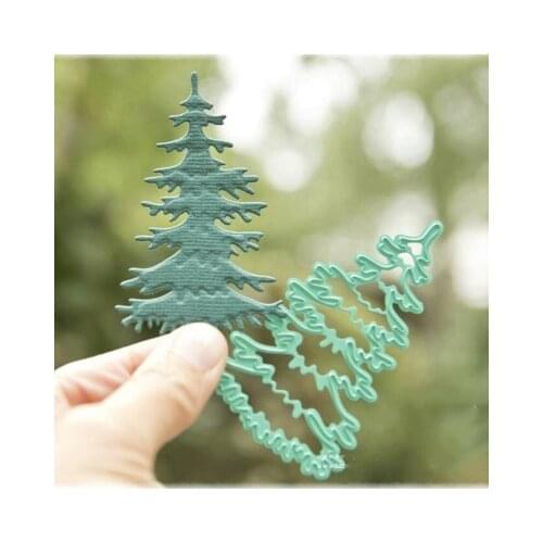 1PC Christmas tree Cutout Metal Cutting Dies Stencils Die Cut for DIY Scrapbooking Album Paper Card Embossing