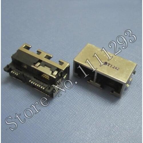 10pcs/lot Lan Jack Connector / Modem Port for Asus F83vf X88v motherboard etc Laptop RJ11 4pin + RJ45 8pin