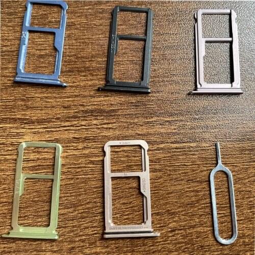 2/Pcs Replacement For Huawei P10 Plus Sim Tray Holder Sim Card Tray Slot Holder Connector Container Repair Parts