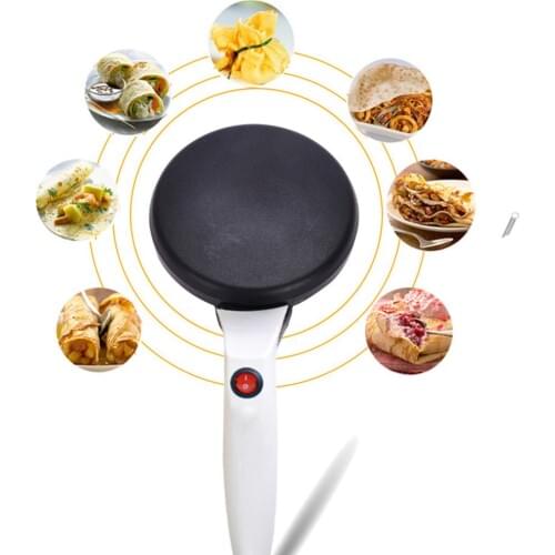 220V Non-stick making pancake Electric Crepe Pizza Maker Pancake Machine Griddle Omelet Pans Cake Machine Kitchen Cooking Tools
