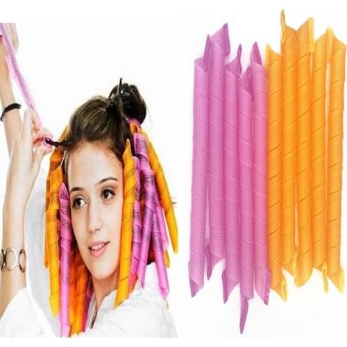 20/30/50/65/75cm) Magic leverag Snail Shape Not Waveform Spiral Round Curls Soft Hair Curler Rollers DIY