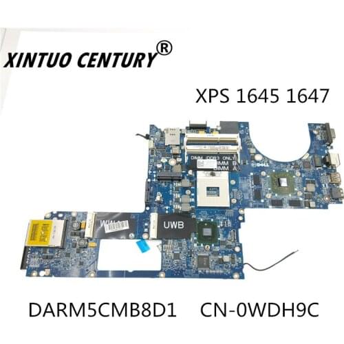 CN-0WDH9C 0WDH9C WDH9C Sheli Para DELL 1645 1647 computador portátil placa-mãe darm5cmb8d1 ddr3 inspiron intel integrado