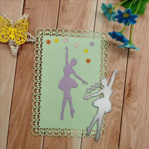 Girls dancing Metal Cutting Dies for DIY Scrapbooking Album Paper Cards Decorative Crafts Embossing Die Cuts