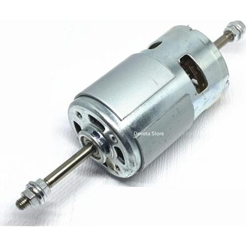 Dual bearing 775 DC Motor 12V 24V Double shaft screw thread 40MM 3000RPM 20000RPM 10000RPM good motor