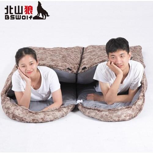 BSWolf Utralight Cotton Camping Sleeping Aduld Bag Winter Autumn Envelope Sleeping Bag Camping Ultralight Sleeping Bag Winter