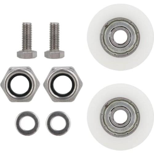 30mm Diameter Greenhouse Door Wheels Replacement Kit Bath Cabinet Roller Wheel Shower Room Rollers Hardware Track Roller Window