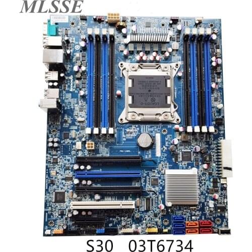 Original For Lenovo Thinkstation S30 Workstation Motherboard DDR3 LGA 2011 C602 X79 8 Slots FRU 03T6734 REV 2.0 Fast ship