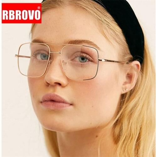 RBROVO 2021 Glasses Frame Women Retro Glasses Women Luxury Eyeglasses for Women/Men Brand Designer Lentes De Lectura Hombre
