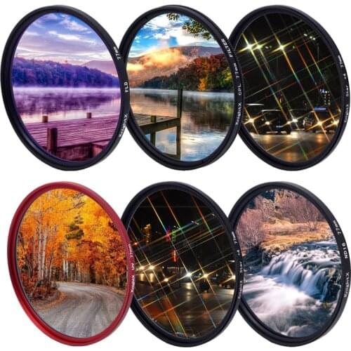 KnightX FLD UV CPL ND Star Filter polarizer red Camera Lens gnd Filter For canon eos sony nikon 49 52 55 58 62 67 72 77 mm color
