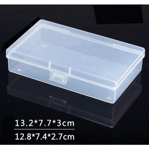 Transparent plastic box Storage Collections Product packaging box dressing case mini Case out size 13.2*7.7*3cm