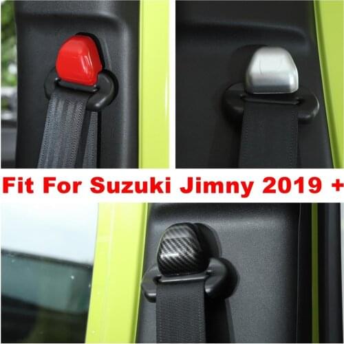 Safety Seat Belt Lock Buckle Catch Base Pedestal Decoration Cover Trim Fit For Suzuki Jimny 2019 2020 ABS Interior Refit Kit