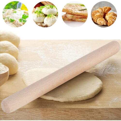 Solid Natural Wood Cooking Kneading Rollers Cake Pizza Portable Rolling Pin Baking Tool Kitchen Utensils Mold Pastry Accessaries