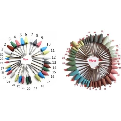 Dental Materials Silicon Rubber Polishing Grinder On Metal Jade Acrylic Denture Base