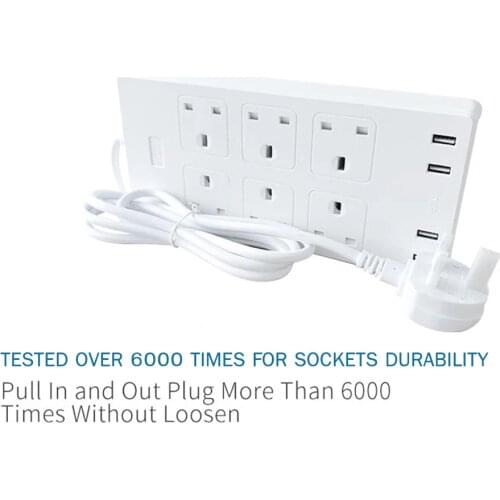Smart Plug Power Strip Wi-Fi Surge Protector Outlet Work With with Alexa Google Home