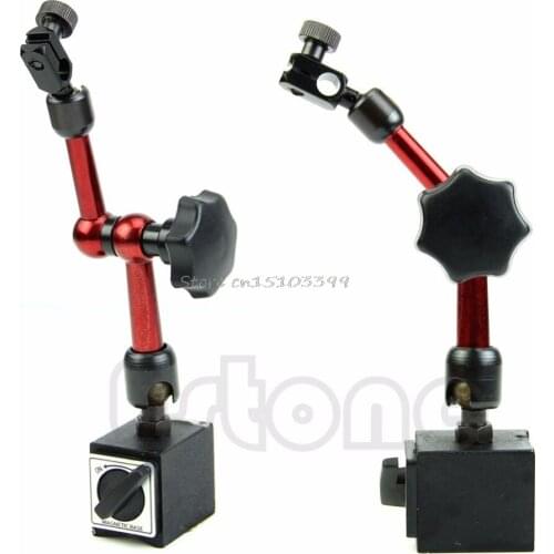 Universal Flexible Magnetic Base Stand Holder For Dial Gauge Test Indicator Tool Drop Ship