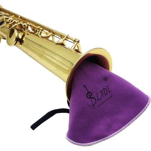 High Quality Cleaning Wiping Cloth For Woodwind Inside Tube Clarinet Flute Saxphone Purple 32*17cm