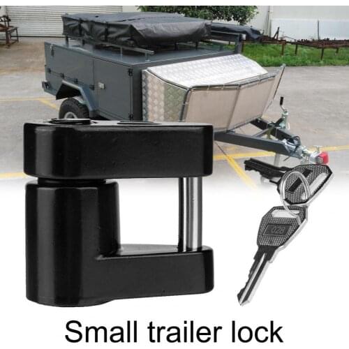 1/4inch Opening Diameter Φ6 Trailer Coupler Lock High-strength Black Trailer Hitch Coupler Latch for Trucks RVs
