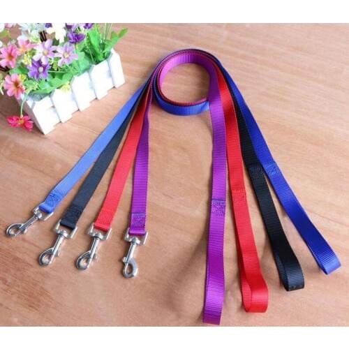 120cm long high quality nylon dog pet leash lead for seat belt harness lead for cat dog collar pets dog collars leashes leash fa