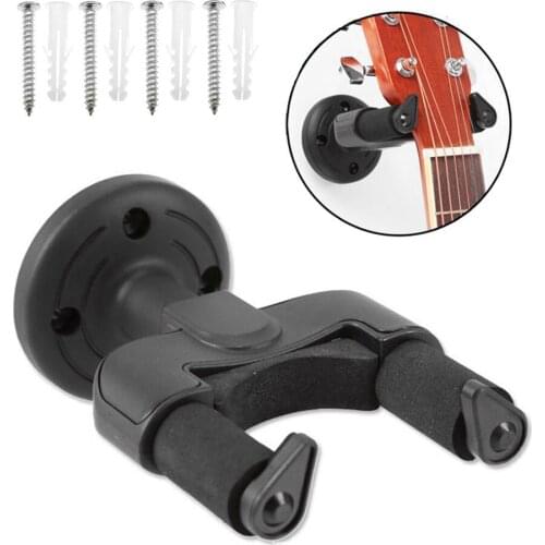 3pcs Electric Guitar Hanger Guitars Bass Ukulele Holder Stand Wall Mount Rack for Acoustic Guitar Holder Instruments Accessories