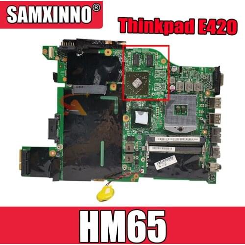 Akemy For Lenovo Thinkpad E420 Laptop motherboard 12204-1 HM65 PGA 988B DDR3 Mainboard W/ GPU